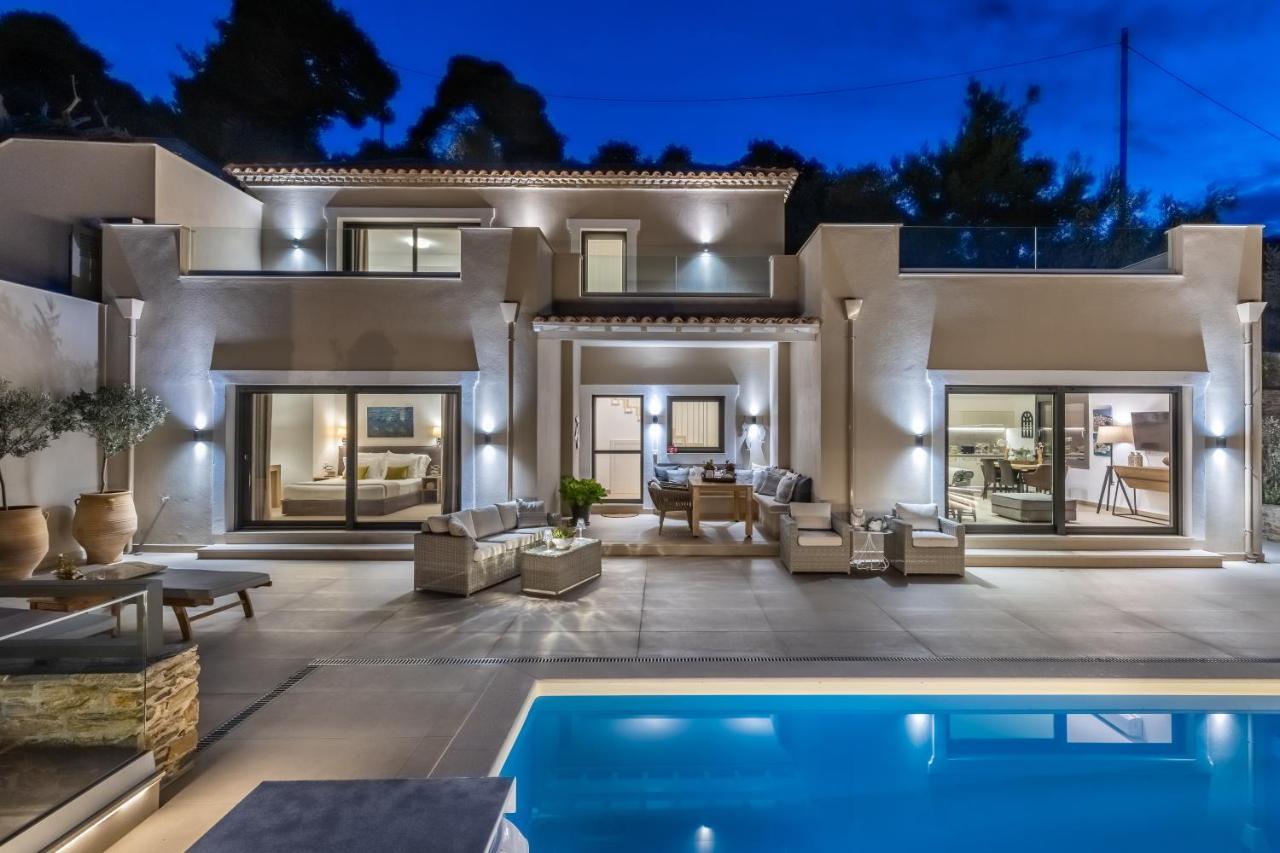 Villa Politimi Luxury Retreat Szkópelosz Kültér fotó