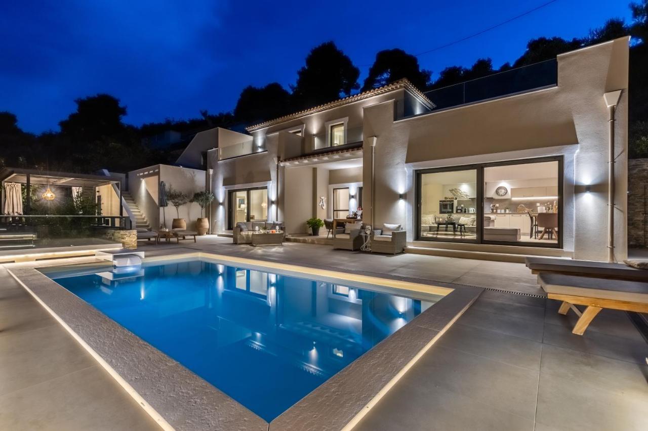 Villa Politimi Luxury Retreat Szkópelosz Kültér fotó